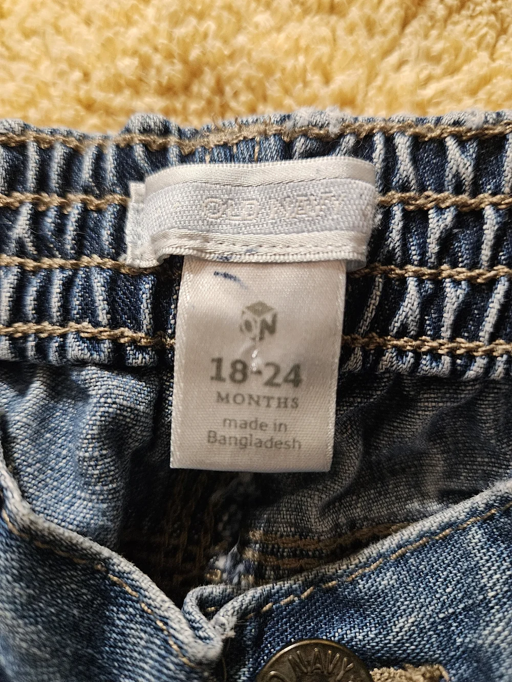 Old Navy Medium Blue Kids Denim Cargo Jeans Pull-On